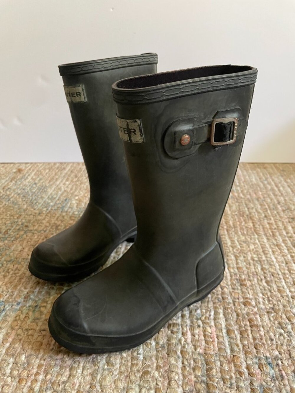 Hunter Original Kids Unisex Waterproof Rain Boots Wellies Black Little Kid 12